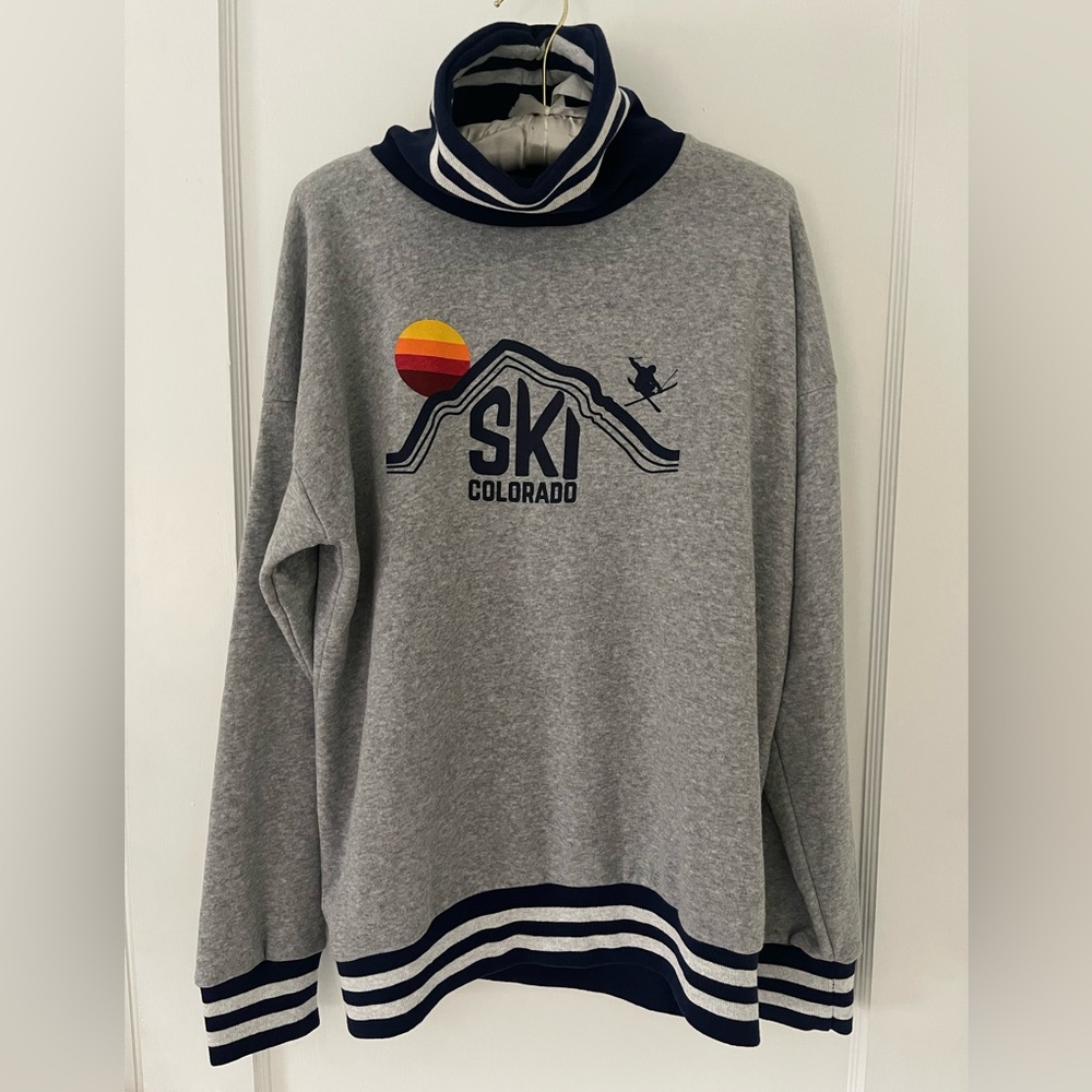 Brand New w/Tags: Free People Mock Neck Fleece Sweatshirt